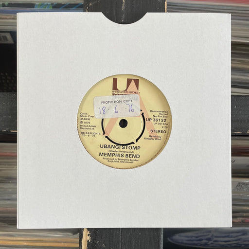 Memphis Bend - Ubangi Stomp - 7" Vinyl 27.07.23. This is a product listing from Released Records Leeds, specialists in new, rare & preloved vinyl records.