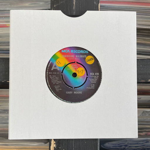 Gary Moore - Parisienne Walkways (Promo) - 7" Vinyl 27.07.23. This is a product listing from Released Records Leeds, specialists in new, rare & preloved vinyl records.