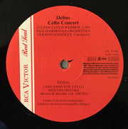 Delius* / Holst* / Vaughan Williams* - Julian Lloyd Webber, Philharmonia Orchestra, Vernon Handley : Cello Concerto / Invocation / Fantasia On Sussex Folk Tunes (LP)