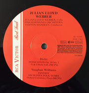 Delius* / Holst* / Vaughan Williams* - Julian Lloyd Webber, Philharmonia Orchestra, Vernon Handley : Cello Concerto / Invocation / Fantasia On Sussex Folk Tunes (LP)
