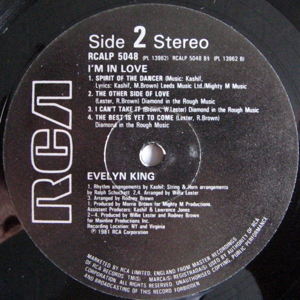 Evelyn King : I'm In Love (LP, Album)