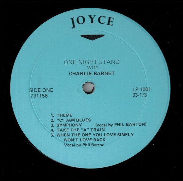 Charlie Barnet : One Night Stand With Charlie Barnet (LP, Album)