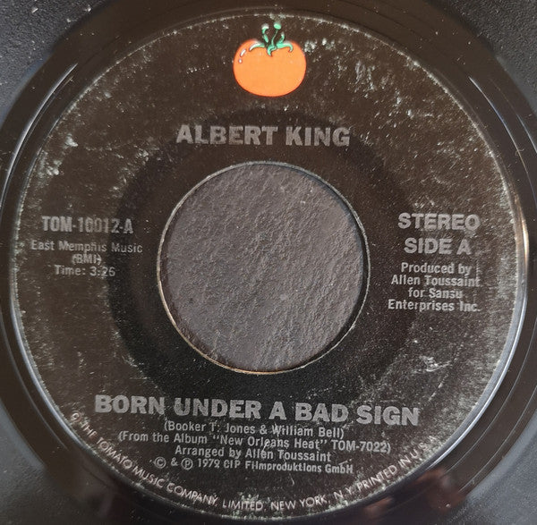 Albert King : Born Under A Bad Sign (7", Single, Styrene, Lar)
