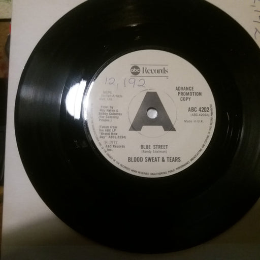 Blood Sweat & Tears* : Blue Street (7", Single, Promo)