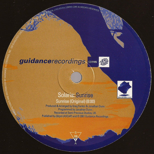 Solaris* : Sunrise (12")