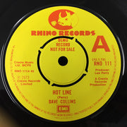 Dave Collins (3) : Hot Line (7", Single, Promo)