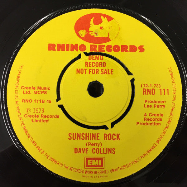 Dave Collins (3) : Hot Line (7", Single, Promo)