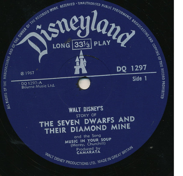 Unknown Artist : Walt Disney Presents The Story Of The Seven Dwarfs And Their Diamond Mine (LP, Mono)