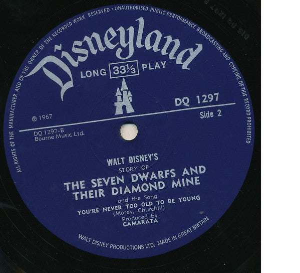 Unknown Artist : Walt Disney Presents The Story Of The Seven Dwarfs And Their Diamond Mine (LP, Mono)