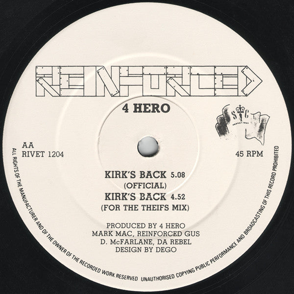 4 Hero : The Scorcher / Kirk's Back (12")
