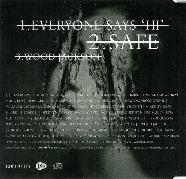 Bowie* : Everyone Says 'Hi' (CD, Single, CD1)