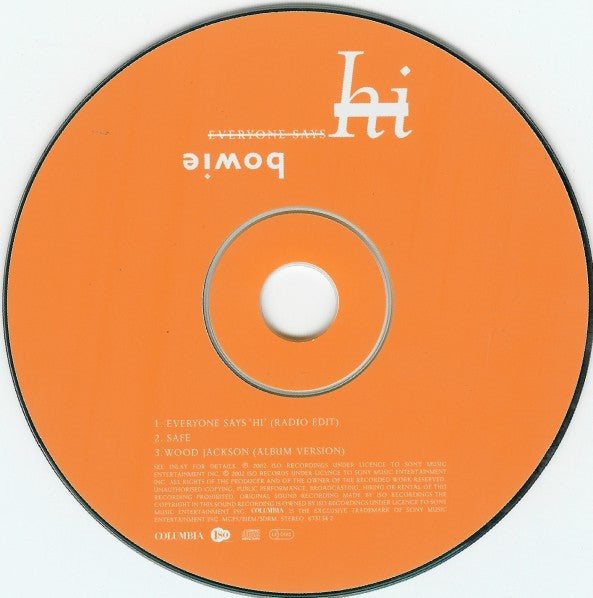 Bowie* : Everyone Says 'Hi' (CD, Single, CD1)