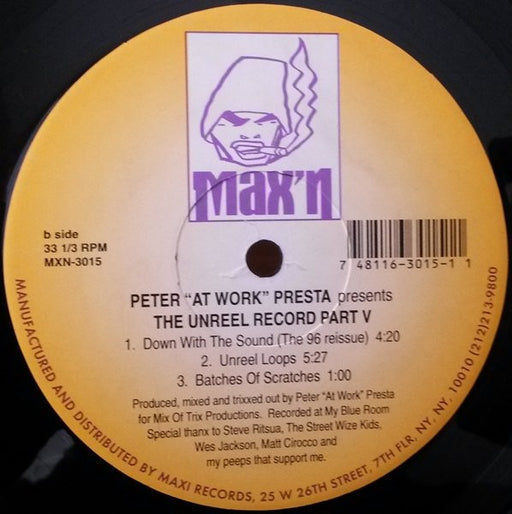 Peter Presta : The Unreel Record Part V (12")