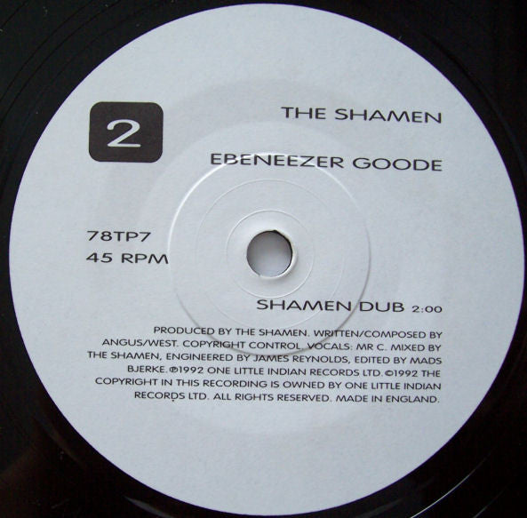 The Shamen : Ebeneezer Goode (7", Single)