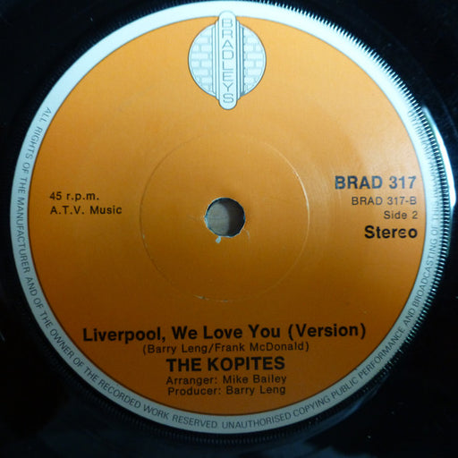 The Kopites : Liverpool, We Love You (7", Single, Sol)