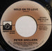 Peter Skellern : Hold On To Love / Too Much, I'm In Love (7", Single)