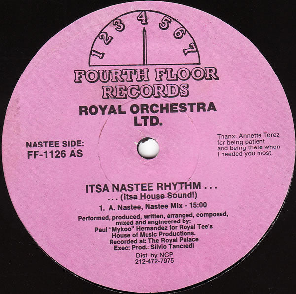 Royal Orchestra Ltd. : Itsa Nastee Rhythm (12")