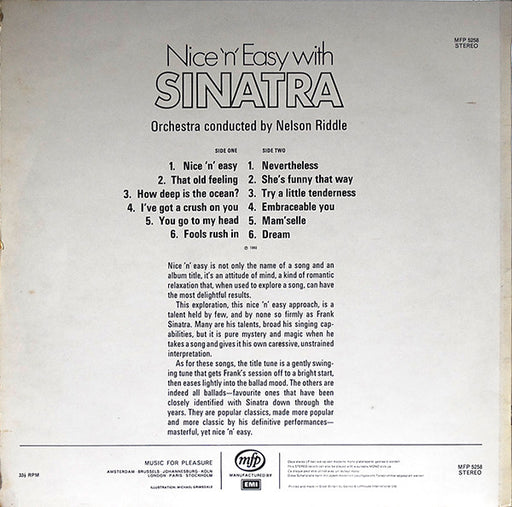 Frank Sinatra : Nice 'N' Easy (LP, Album, RE, RP, Pea)
