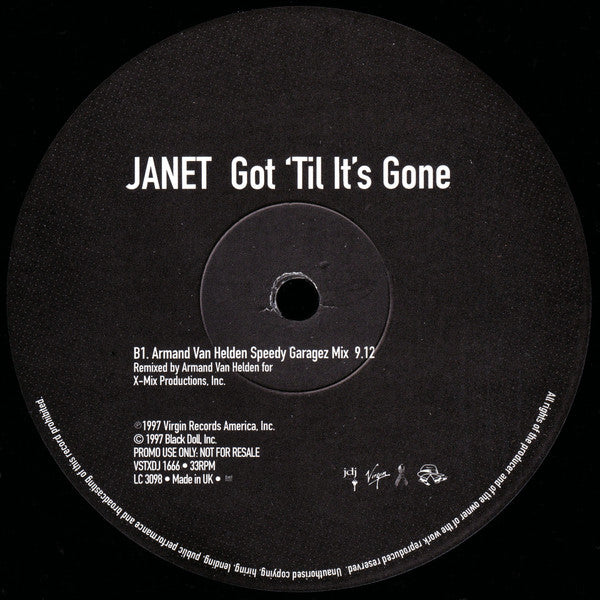 Janet* : Got 'Til It's Gone (2x12", Promo)