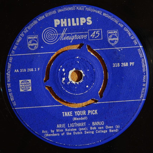 Arie Ligthart / Dutch Swing College Band* : Take Your Pick / Black And Tan Fantasy (7")
