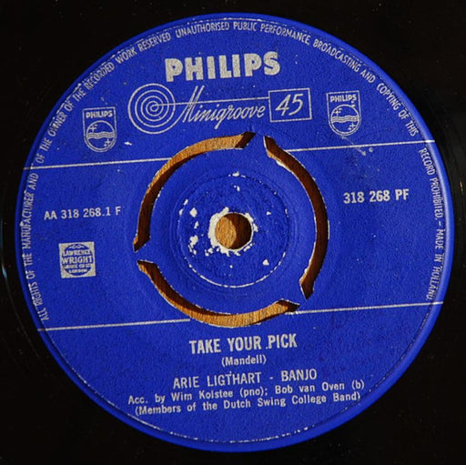 Arie Ligthart / Dutch Swing College Band* : Take Your Pick / Black And Tan Fantasy (7")