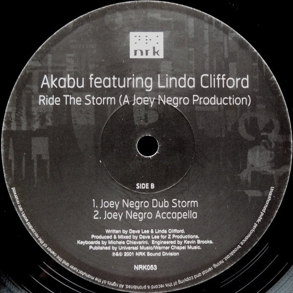 Akabu Featuring Linda Clifford : Ride The Storm Part One (Joey Negro Mixes) (12")