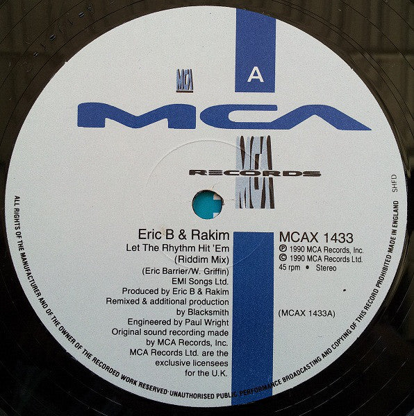 Eric B. & Rakim : Let The Rhythm Hit 'Em - The Blacksmith Remix Vol. 2 (12")