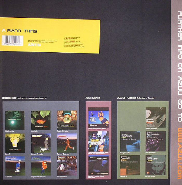 Planets : Piano Thing (12", S/Sided, Sti)