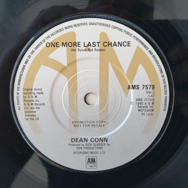 Dean Conn : Since I Fell For You (7", Single, Promo)