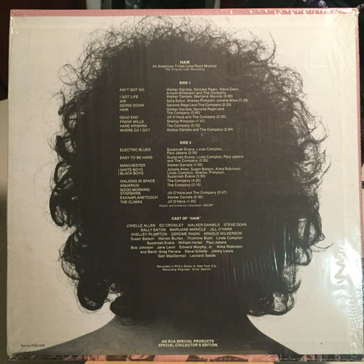 Galt MacDermot : New York Shakespeare Festival Public Theater Presents Hair: An American Tribal Love-Rock Musical (LP, Album, RE, S/Edition, Ind)