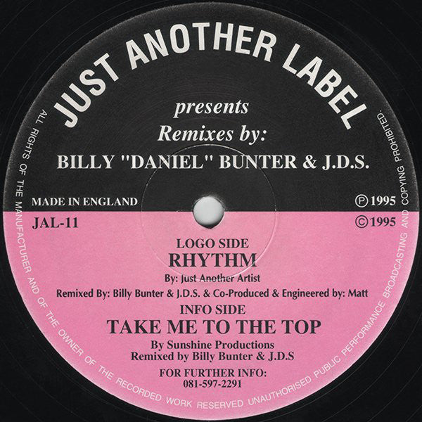 Just Another Artist / Sunshine Productions : Rhythm / Take Me To The Top (Remixes) (12")