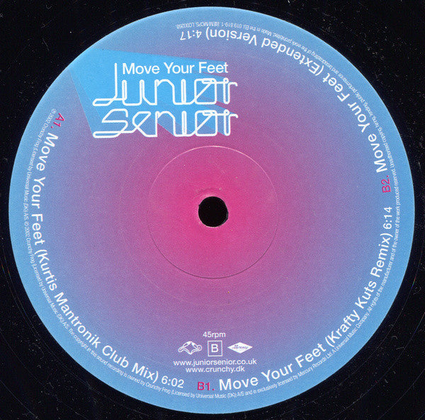 Junior Senior : Move Your Feet (12", Single)