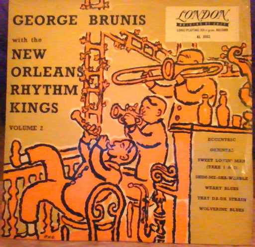 George Brunis* With The New Orleans Rhythm Kings, Friar's Society Orchestra : George Brunis With The New Orleans Rhythm Kings - Volume 2 (10", Comp)