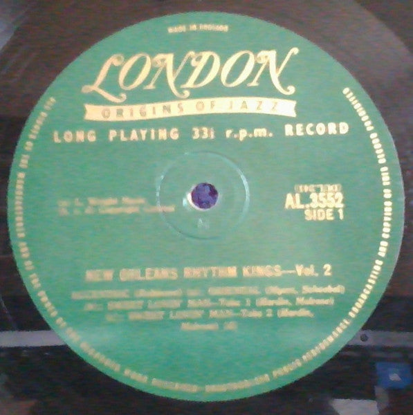 George Brunis* With The New Orleans Rhythm Kings, Friar's Society Orchestra : George Brunis With The New Orleans Rhythm Kings - Volume 2 (10", Comp)