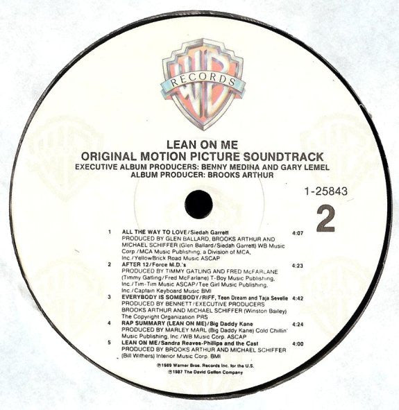 Various : Lean On Me - Original Motion Picture Soundtrack (LP, Album, Comp)