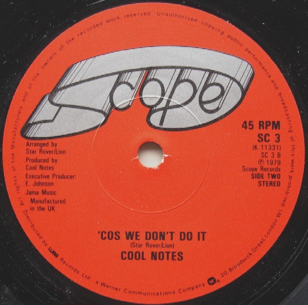 Cool Notes* : My Tune (7", Sma)