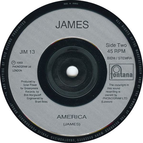 James : Sometimes (7", Single)