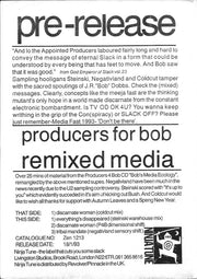 Producers For Bob : Remixed Media EP (12", EP, W/Lbl)