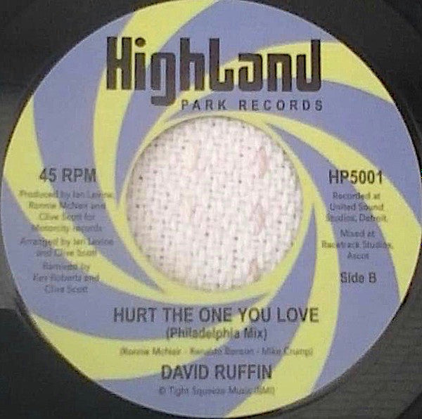 David Ruffin : Hurt The One You Love (7")