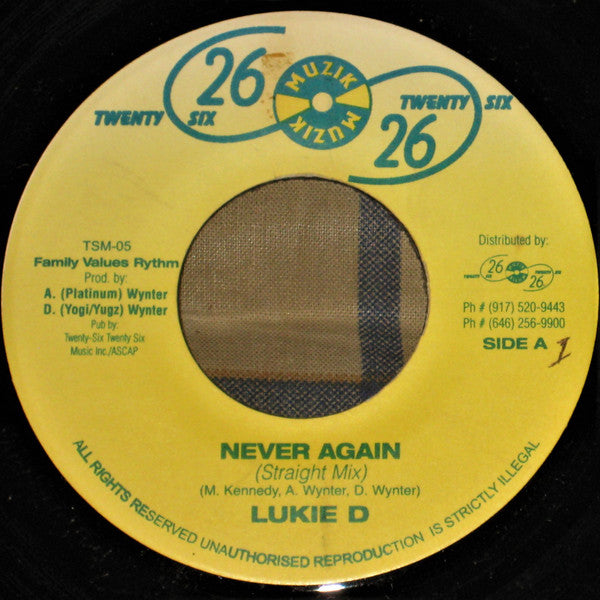 Lukie D : Never Again (7")