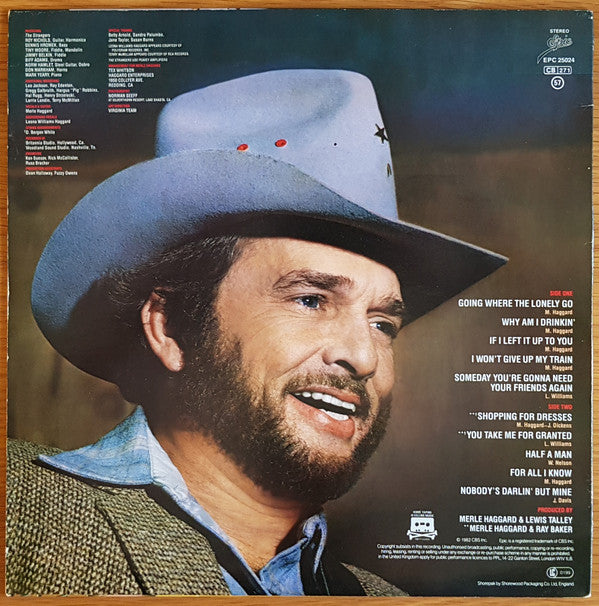 Merle Haggard : Going Where The Lonely Go (LP, Album)