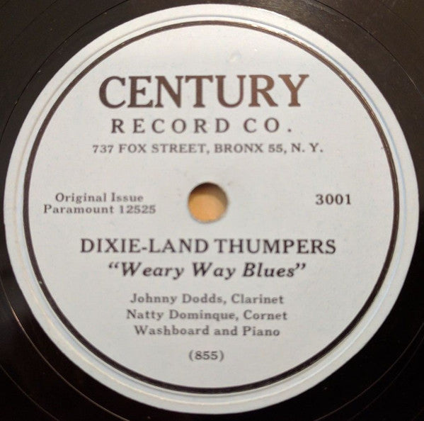 Dixie-Land Thumpers : Weary Way Blues / There'll Come A Day (Shellac, 10", RE, Unofficial)