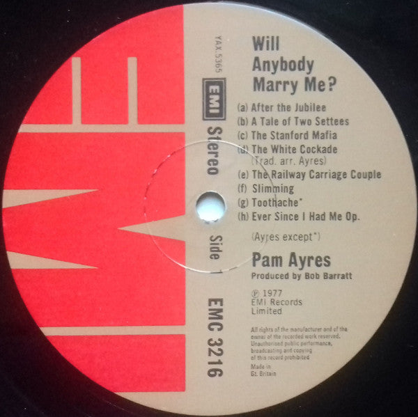 Pam Ayres : Will Anybody Marry Me? (LP)