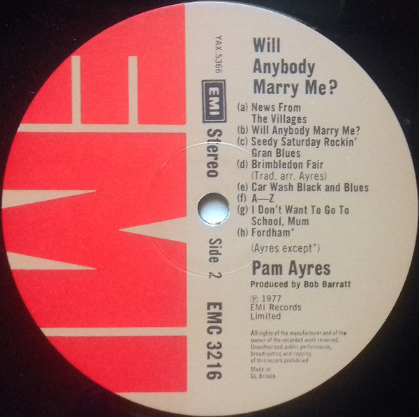 Pam Ayres : Will Anybody Marry Me? (LP)