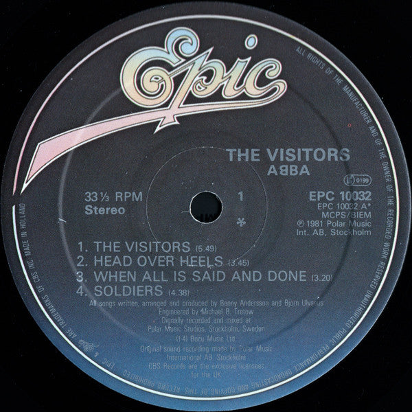 ABBA : The Visitors (LP, Album)