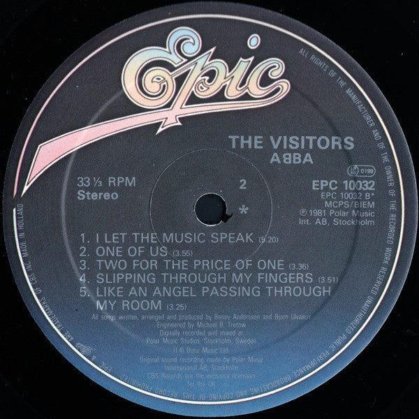 ABBA : The Visitors (LP, Album)