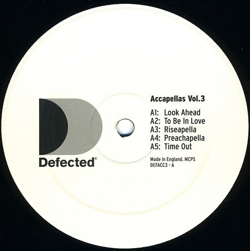 Various : Defected Accapellas Vol.3 (12", Ltd)
