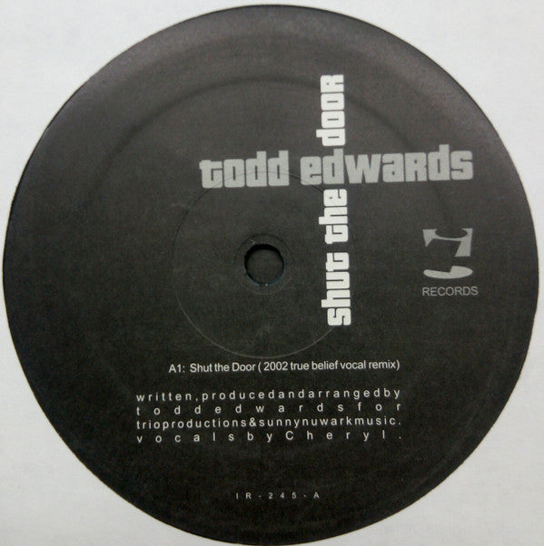 Todd Edwards : Shut The Door (2x12", EP)