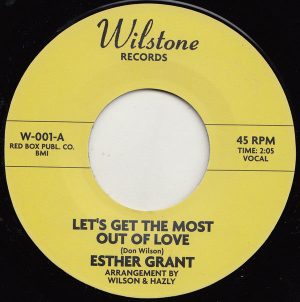 Esther Grant : Let's Get The Most Out Of Love (7", Single, RE)