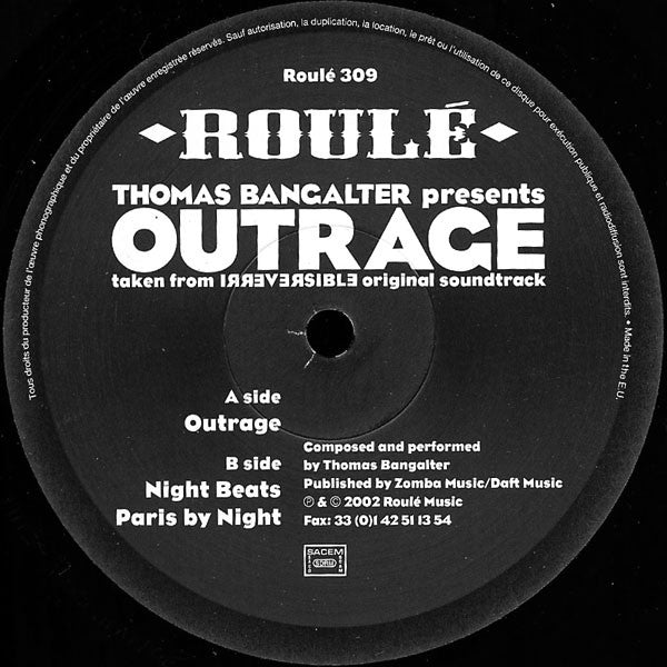 Thomas Bangalter : Outrage (12")
